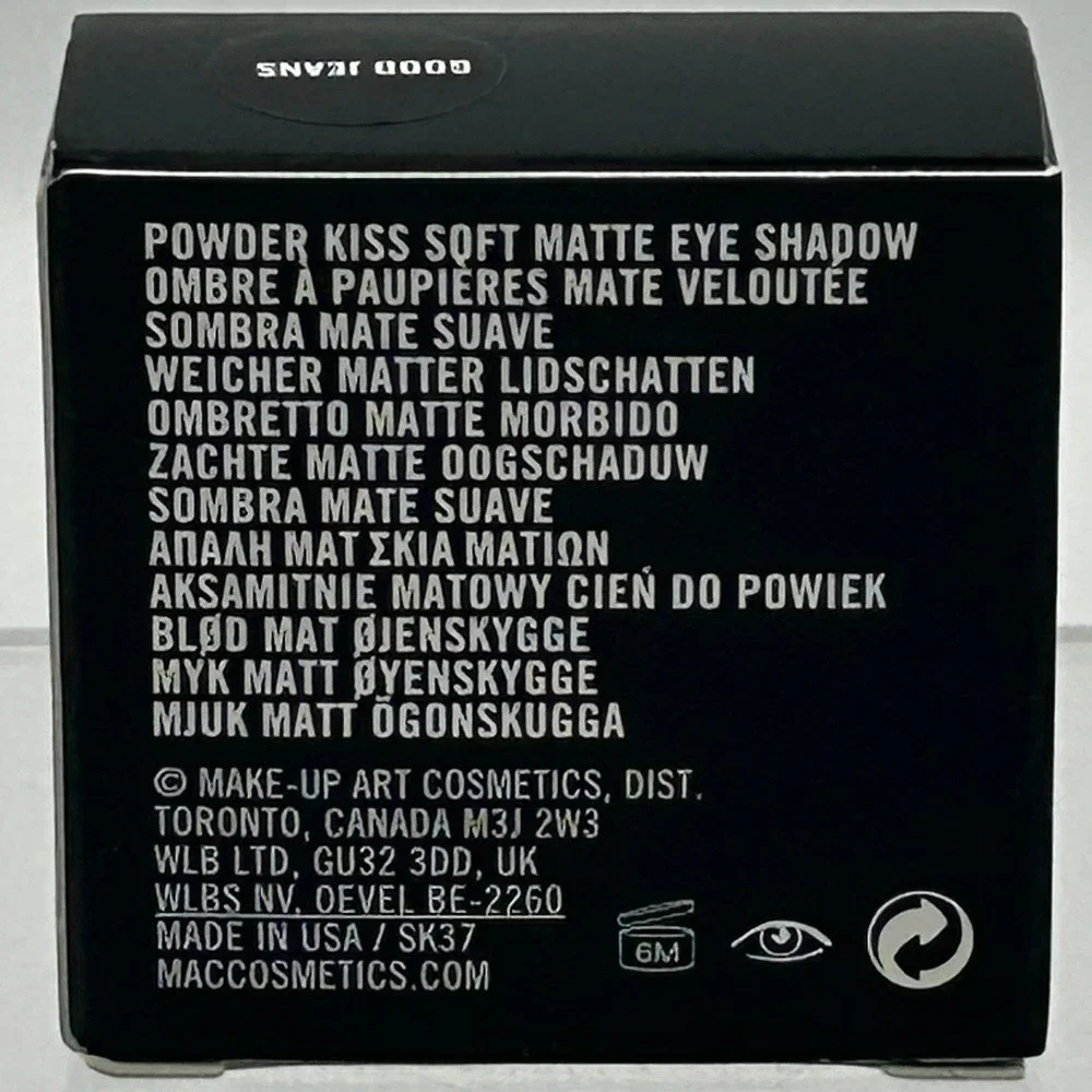 MAC Powder Kiss Eye Shadow OS Good Jeans Blue New Soft Matte 1.5g SK3722